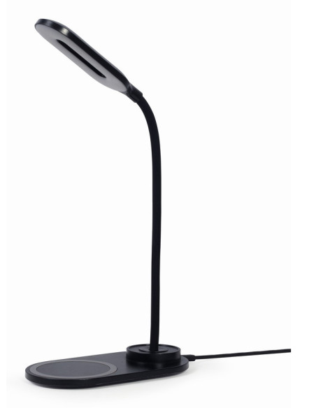 Gembird TA-WPC10-LED-01 cargador de dispositivo móvil Smartphone Negro CC Cargador inalámbrico Interior