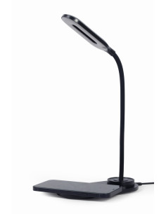 Gembird TA-WPC10-LED-01 cargador de dispositivo móvil Smartphone Negro CC Cargador inalámbrico Interior 2