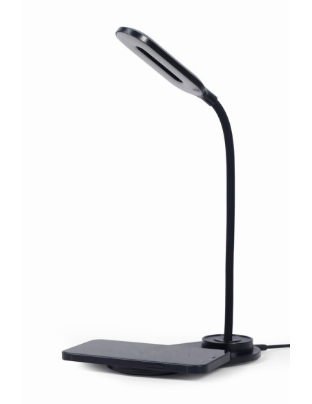 Gembird TA-WPC10-LED-01 cargador de dispositivo móvil Smartphone Negro CC Cargador inalámbrico Interior