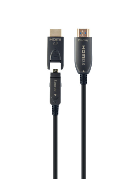 Gembird CCBP-HDMID-AOC-20M cable HDMI HDMI tipo A (Estándar) Negro