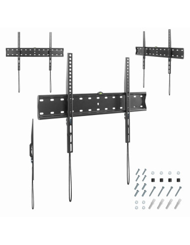 Gembird WM-70F-01 soporte para TV 177,8 cm (70") Negro