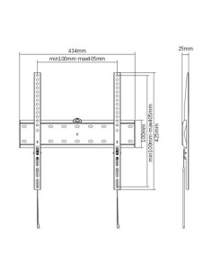 Gembird WM-55F-02 soporte para TV 139,7 cm (55") Negro 2