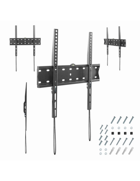 Gembird WM-55F-02 soporte para TV 139,7 cm (55") Negro