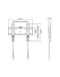 Gembird WM-42F-01 soporte para TV 106,7 cm (42") Negro 2