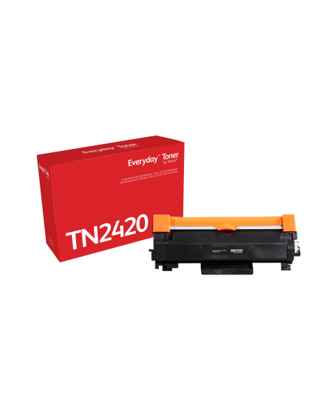 El tóner Everyday™ Mono de Xerox es compatible con Brother TN2420, Capacidad alta