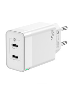 AISENS Cargador Gan 45W, 2xUSB-C PD3.0 QC4.0, Blanco 2