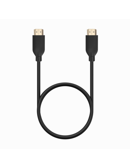 AISENS Cable HDMI V2.0 CCS Premium Alta Velocidad   Hec 4K@60Hz 18Gbps, A M-A M, Negro, 0.5m