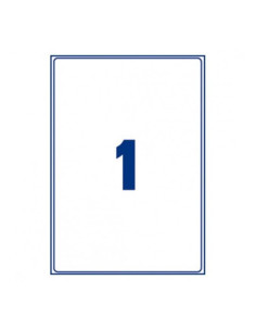 Avery AM001A3 etiqueta autoadhesiva Rectángulo Desmontable Transparente 10 pieza(s) 2