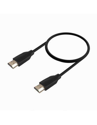 AISENS Cable HDMI V2.0 Premium Alta Velocidad   Hec 4K@60Hz 18Gbps, A M-A M, Negro, 0.5m