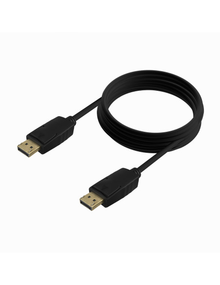 AISENS Cable DISPLAYPORT V1.2 CCS 4K@60Hz, DP M-DP M, Negro, 5.0m