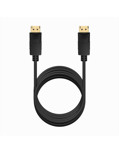 AISENS Cable DISPLAYPORT V1.2 CCS 4K@60Hz, DP M-DP M, Negro, 3.0m