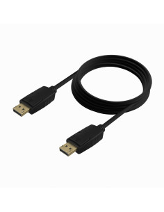 AISENS Cable DISPLAYPORT V1.2 CCS 4K@60Hz, DP M-DP M, Negro, 2.0m 2