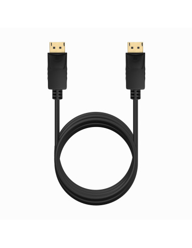 AISENS Cable DISPLAYPORT V1.2 CCS 4K@60Hz, DP M-DP M, Negro, 2.0m