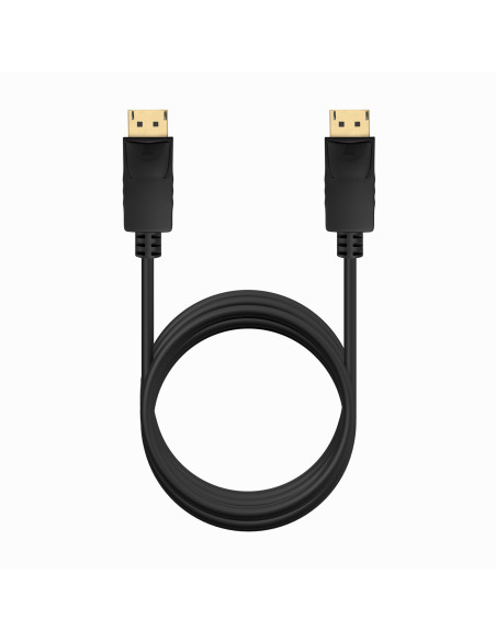 AISENS Cable DISPLAYPORT V1.2 CCS 4K@60Hz, DP M-DP M, Negro, 2.0m