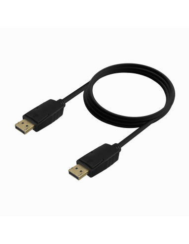 AISENS Cable DISPLAYPORT V1.2 CCS 4K@60Hz, DP M-DP M, Negro, 1.5m
