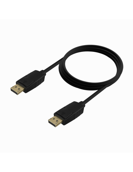 AISENS Cable DISPLAYPORT V1.2 CCS 4K@60Hz, DP M-DP M, Negro, 1.5m