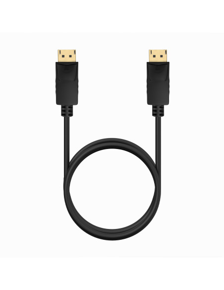 AISENS Cable DISPLAYPORT V1.2 CCS 4K@60Hz, DP M-DP M, Negro, 1.0m