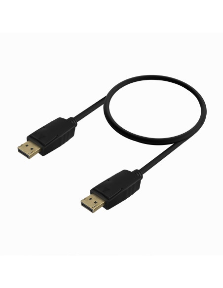 AISENS Cable DISPLAYPORT V1.2 CCS 4K@60Hz, DP M-DP M, Negro, 0.5m