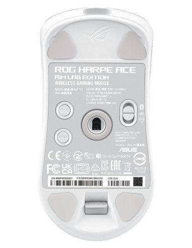 ASUS ROG Harpe Ace Aim Lab Edition ratón Juego Ambidextro RF Wireless + Bluetooth + USB Type-C Opto-mecánica 36000 DPI