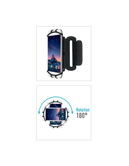 Mobilis ARM BAND 4-6IN . funda para teléfono móvil 15,2 cm (6") Brazalete caso Negro