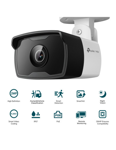TP-Link VIGI C320I Bombilla Cámara de seguridad IP Exterior 1920 x 1080 Pixeles Techo Pared Poste