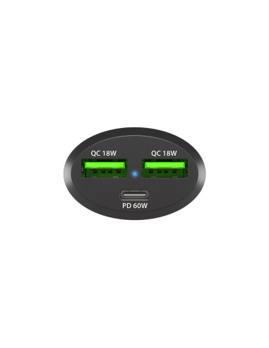 NATEC Coney Universal Negro Encendedor de cigarrillos Carga rápida Auto