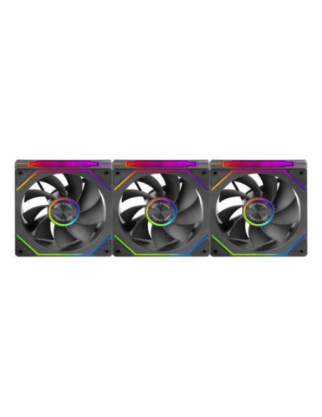 Mars Gaming MF-LINKFINITYKIT2R Carcasa del ordenador Ventilador 12 cm Negro 3 pieza(s)