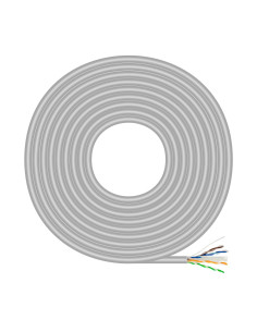 AISENS Cable de Red RJ45 Cat.6 UTP Rigido AWG23 CCA (Aleacion), Gris, 500m