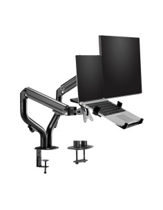 AISENS Soporte de Mesa Contrapeso Giratorio e Inclinable para Portatil y Monitor TV 8Kg de 17-32, Negro 2