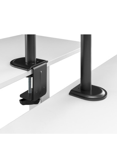 AISENS Soporte de Mesa Giratorio e Inclinable para Portatil y Monitor TV 9Kg de 17-32, Negro