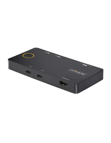 StarTech.com C2-H46-UC2-PD-KVM interruptor KVM Negro