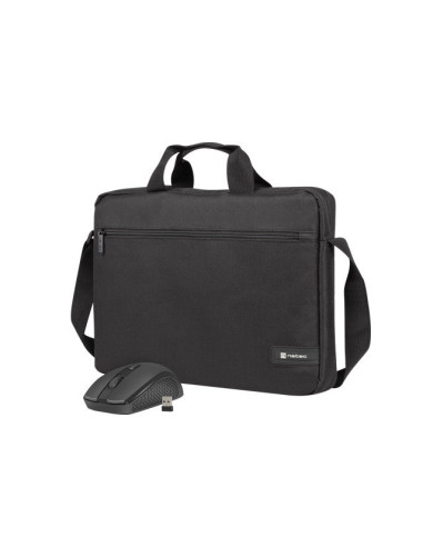 NATEC Wallaroo 39,6 cm (15.6") Maletín Negro