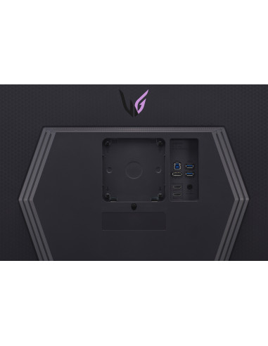 LG 27GR93U-B pantalla para PC 68,6 cm (27") 3840 x 2160 Pixeles 4K Ultra HD LED Negro, Gris, Púrpura