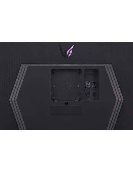 LG 27GR93U-B pantalla para PC 68,6 cm (27") 3840 x 2160 Pixeles 4K Ultra HD LED Negro, Gris, Púrpura