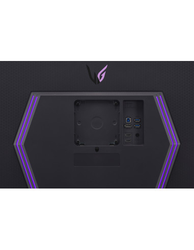 LG 27GR93U-B pantalla para PC 68,6 cm (27") 3840 x 2160 Pixeles 4K Ultra HD LED Negro, Gris, Púrpura