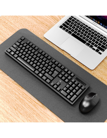 Ewent EW3281 teclado Ratón incluido Universal RF inalámbrico QWERTY Español Negro