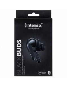 Intenso Black Buds T300A Auriculares True Wireless Stereo (TWS) Dentro de oído Llamadas Música Deporte Uso diario USB Tipo C