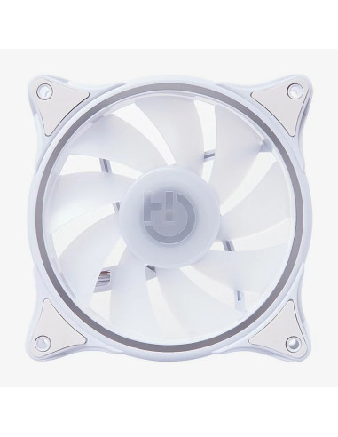 Hiditec N18 ARGB Carcasa del ordenador Ventilador 12 cm Blanco