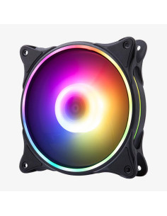 Hiditec N18 ARGB Carcasa del ordenador Ventilador 12 cm Negro 2