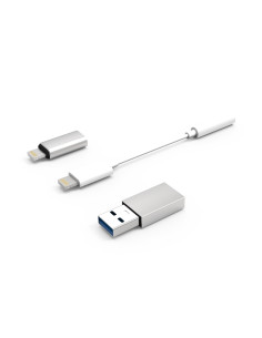 CoolBox KIT DE CONECTIVIDAD IPHONE IPAD (LIGHTNING-JACK LIGHTNING-USBC USBC-LIGHTNING) 2