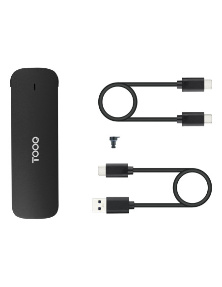 TooQ Caja Externa para SSD M.2 NVMe, Negro