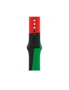 Apple MUQ73ZM A Accesorios para dispositivos vestibles inteligentes Grupo de rock Negro, Verde, Rojo Fluoroelastómero