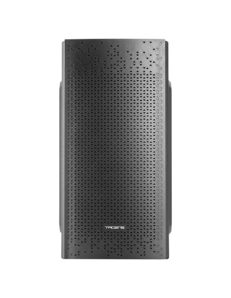Tacens Anima AC6, Caja Ordenador Compacta Micro ATX, Frontal Malla Refrigeración, USB 3.0, Negro
