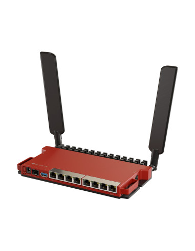 Mikrotik L009UiGS-2HaxD-IN router inalámbrico Gigabit Ethernet Banda única (2,4 GHz) Rojo