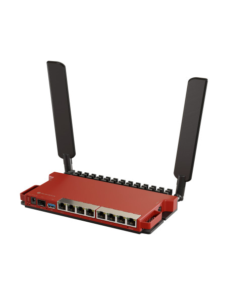 Mikrotik L009UiGS-2HaxD-IN router inalámbrico Gigabit Ethernet Banda única (2,4 GHz) Rojo