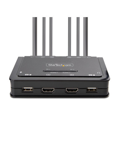 StarTech.com C2-DH46-UA2-CBL-KVM interruptor KVM Negro