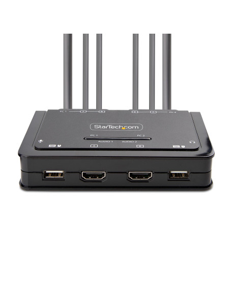 StarTech.com C2-DH46-UA2-CBL-KVM interruptor KVM Negro