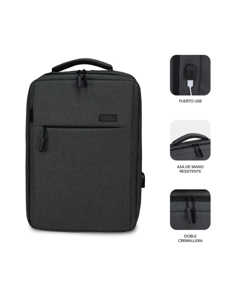 SUBBLIM MOCHILA TRAVELLER AIR PADDING 15.6'' GREY