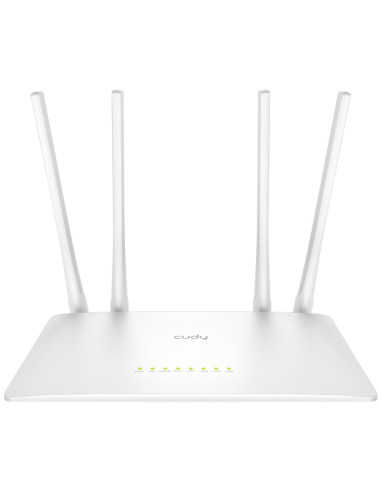 Cudy WR1200 router inalámbrico Ethernet rápido Doble banda (2,4 GHz   5 GHz) Blanco