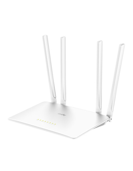 Cudy WR1200 router inalámbrico Ethernet rápido Doble banda (2,4 GHz   5 GHz) Blanco